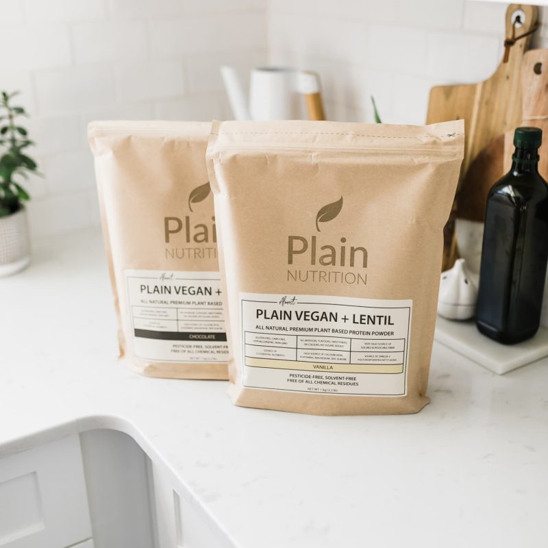 Almost Plain Vegan Plus Lentil Vanilla and Chocolate