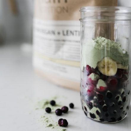 Almost Plain Vegan Plus Lentil Vanilla Protein Shake