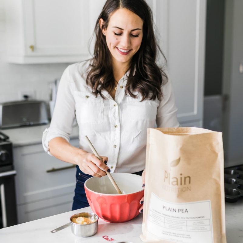 Organic Pea Protein Powder (Unflavoured) Plain Nutrition Canada