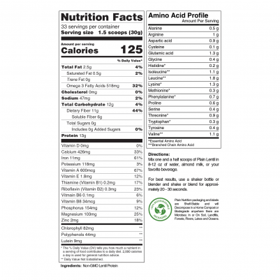 Lentil Protein Powder
