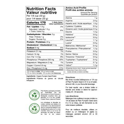 Plain Pumpkin Seed Nutrition Facts