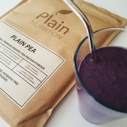Plain Organic Pea Protein Shake